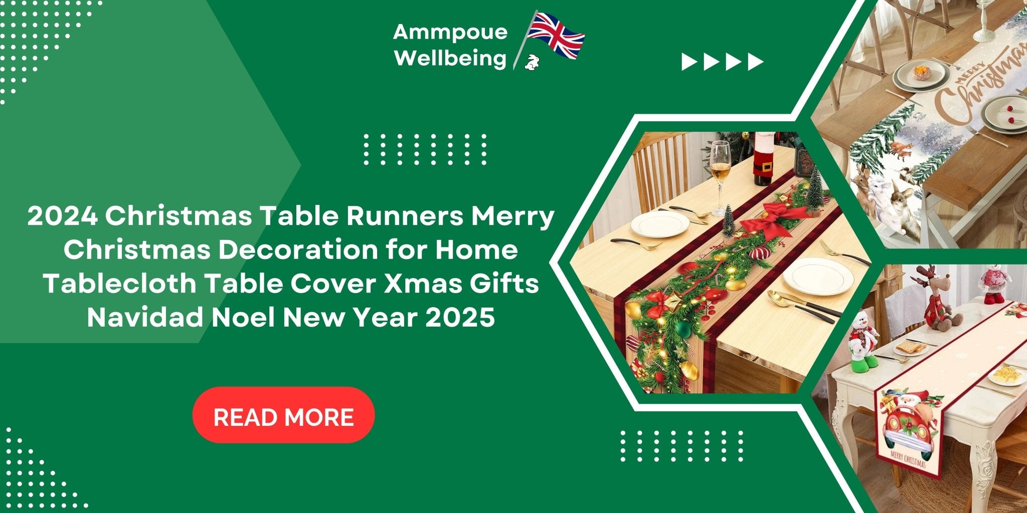 Create a Festive Ambience: 2024 Christmas Table Runners for the Perfect Holiday Decor - Ammpoure Wellbeing