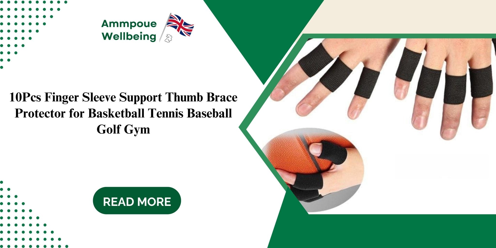 Elevate Your Game: The Benefits of 10Pcs Finger Sleeve Support Thumb Brace Protector for Sports and Fitness - Ammpoure Wellbeing