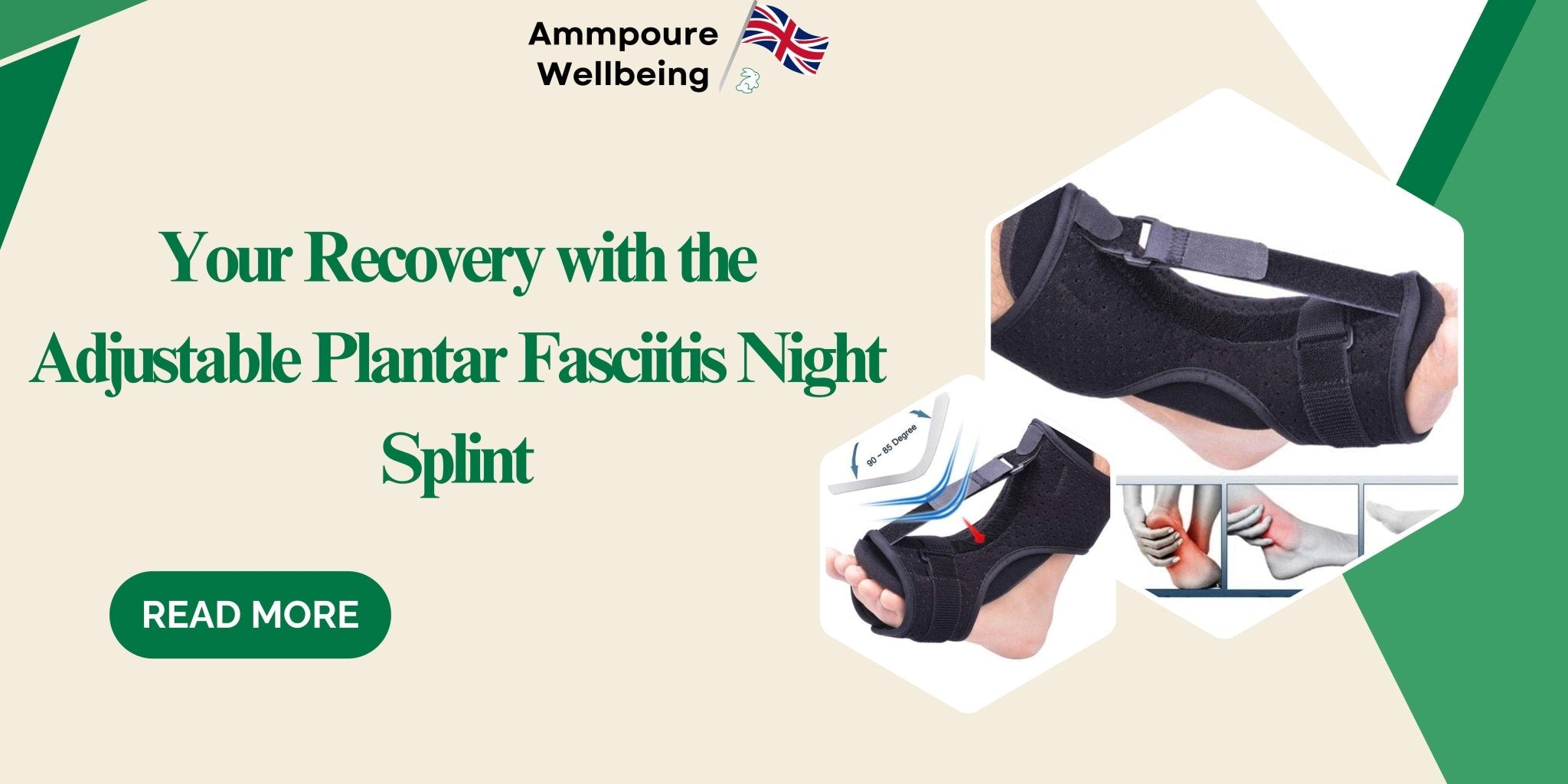 Your Recovery with the Adjustable Plantar Fasciitis Night Splint: A Game-Changer for Foot Health - Ammpoure Wellbeing