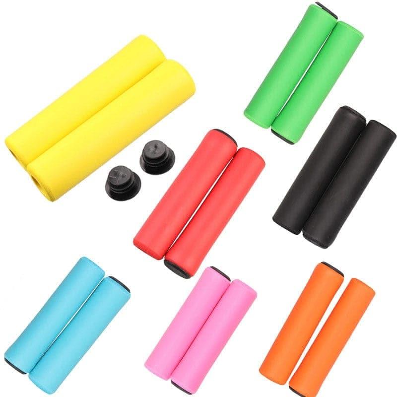 1 Pair Bicycle Grips Super Light Silicone Non - Slip Shock AbsorptionType Road Handle Bike bicycles Parts Bmx MTB Cuffs - Ammpoure Wellbeing