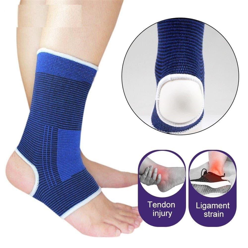 1 Pair Professional Elastic Knitted Ankle Support Band Ankle Brace for Ankle Sprain Sports Protects Shoes Ankle Therapy - Ammpoure Wellbeing