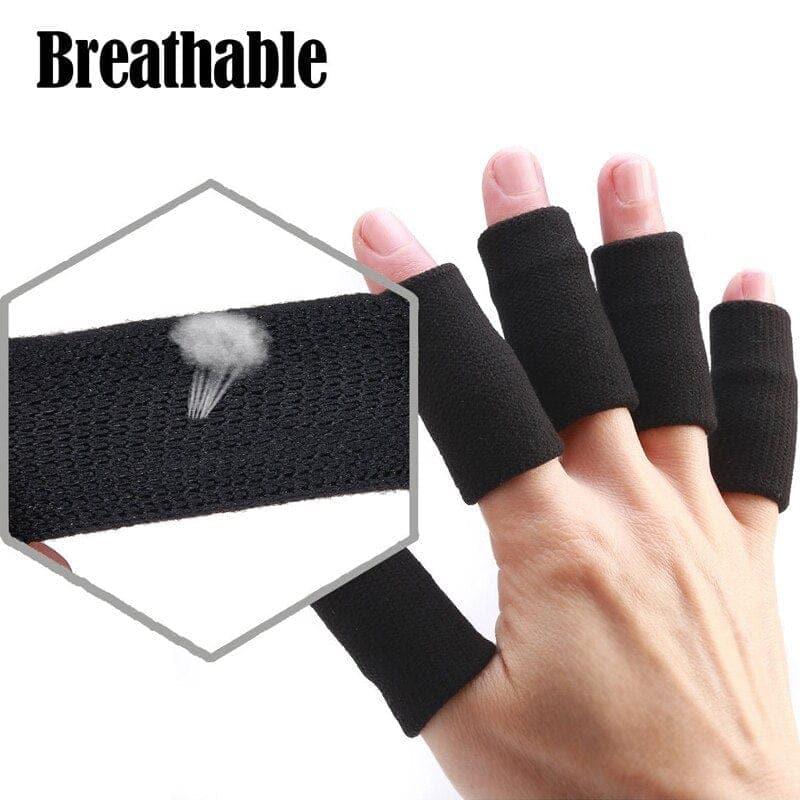 10Pcs Finger Sleeve Support Thumb Brace Protector for Basketball Tennis Baseball Golf Gym - Ammpoure Wellbeing