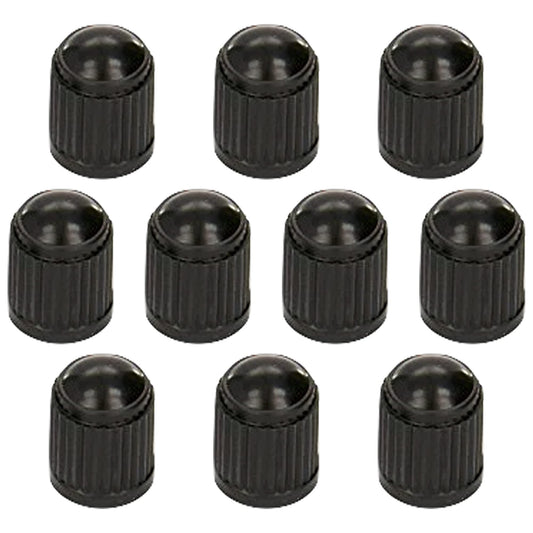 10pcs Tyre Valve Cap/Plastic Dust Caps/Cover Black for Universal fit Schrader Valves commonly used on Car Tyres, Bikes, Bicycles, Motorbikes Prams and Wheelbarrows by Stocc (10 Valve Caps) - Ammpoure Wellbeing