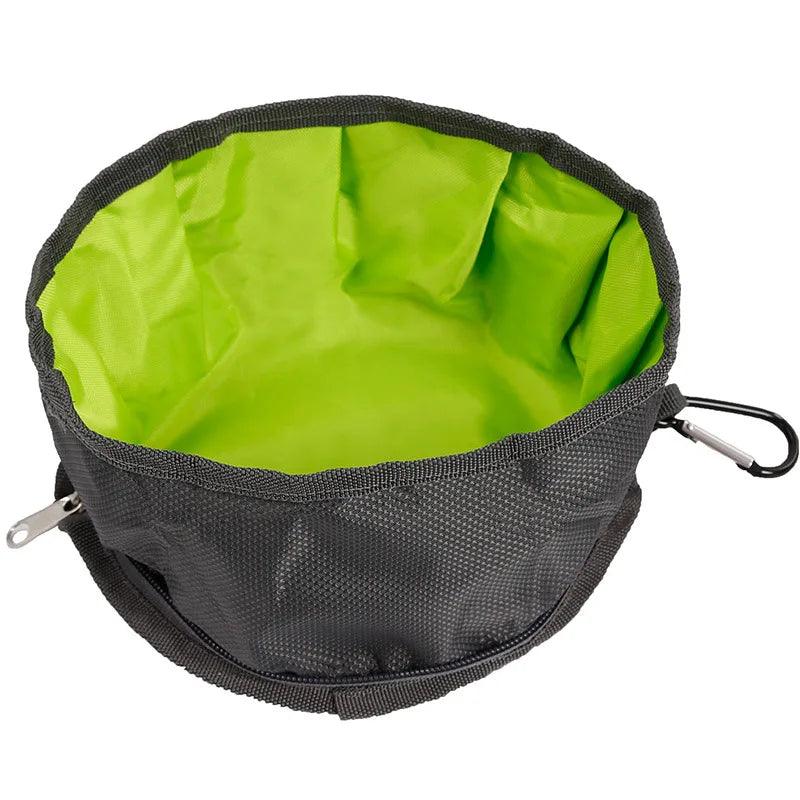 1100ML Big Volume Dog Drinking Container Foldable Dog Water Bowl Food Storage Bag Outdoor Hiking Travel Folding Pet Bowl - Ammpoure Wellbeing