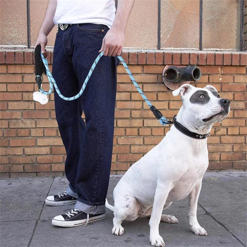 150/200/300cm Strong Dog Leash Reflective Pet Leashes Long Lanyard Walking Traction Rope for Puppy Small Medium Large Big Dogs - Ammpoure Wellbeing