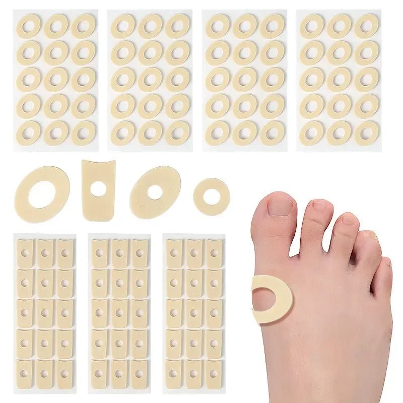 15/45PCS Sheet Callus Cushions Shoes Heel Pad Foam Round Toe Foot Corn Bunion Protectors Pads Medical Plaster Foot Corn Removal - Ammpoure Wellbeing