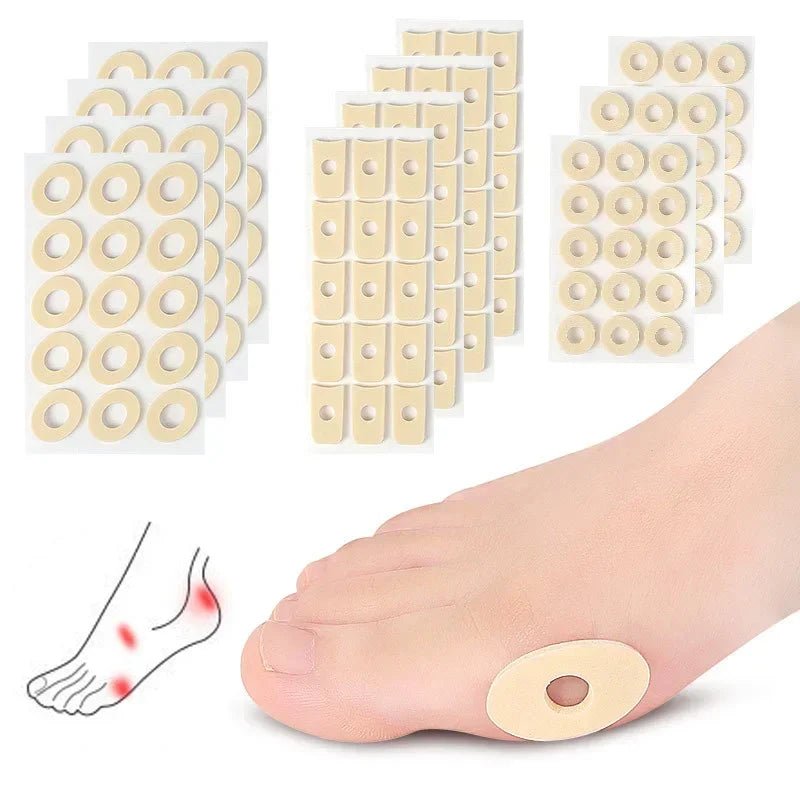 15/45PCS Sheet Callus Cushions Shoes Heel Pad Foam Round Toe Foot Corn Bunion Protectors Pads Medical Plaster Foot Corn Removal - Ammpoure Wellbeing