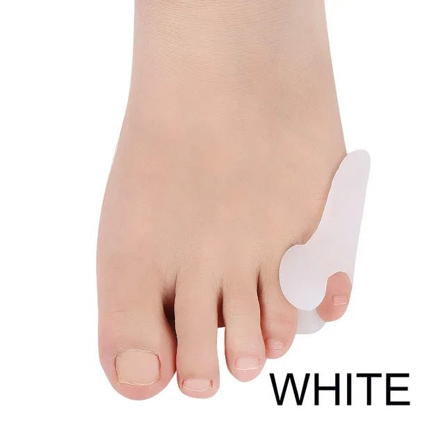 1pair Hallux Valgus Silicone Corrector Gel Foot Care Toe Separator Little Finger Protector Bunion Straightener Pedicure - Ammpoure Wellbeing