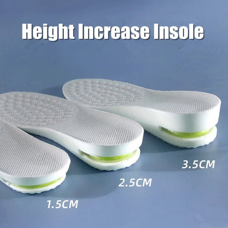 1Pair Height Increase Insole for Feet Comfort Plantar Fasciitis Shoes Insoles Men Women Sports Air Shock Absorbing Shoe Pads - Ammpoure Wellbeing
