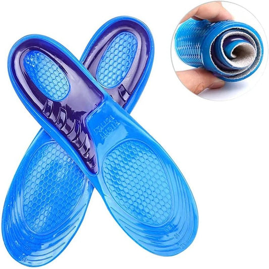 1Pair Silicone Insoles for Shoes Orthotic Arch Support Insole Soft Shoe Inserts Sport Anti - slip Template For Man Women Shoe Sole - Ammpoure Wellbeing