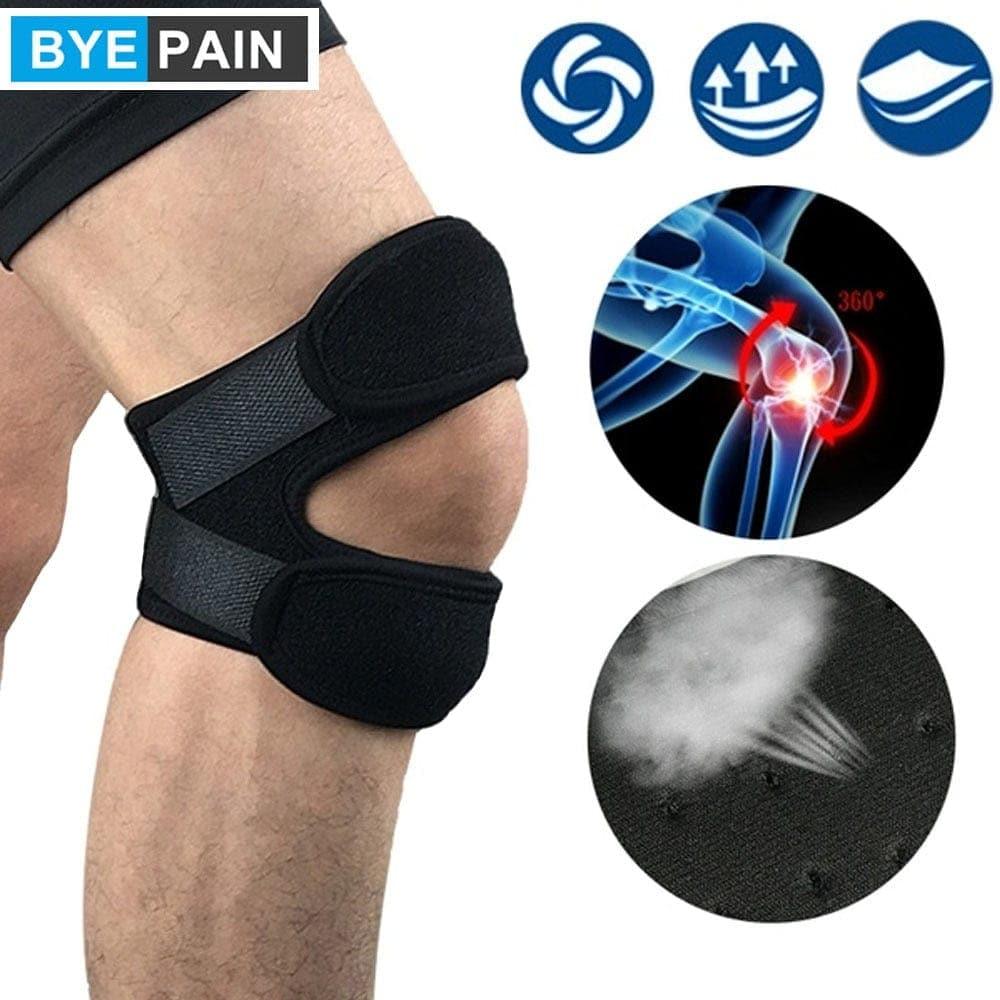 1Pc Adjustable Knee Patellar Tendon Support Strap Band Knee Support Brace Pads for Running Basketball Outdoor Sport - Ammpoure Wellbeing