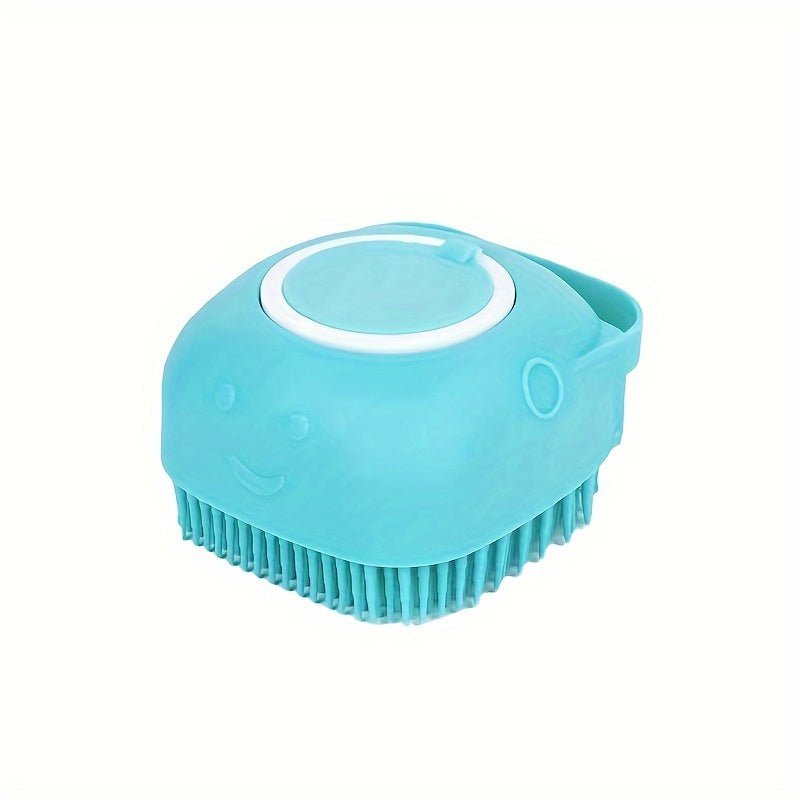 1pc Dog Bathing Brush With Soft Silicone Bristles, Rubber Grooming Comb For Cats & Dogs, Anti - Slip Bath Scrubber, Everyday Pet Cleaning Tool - Ammpoure Wellbeing