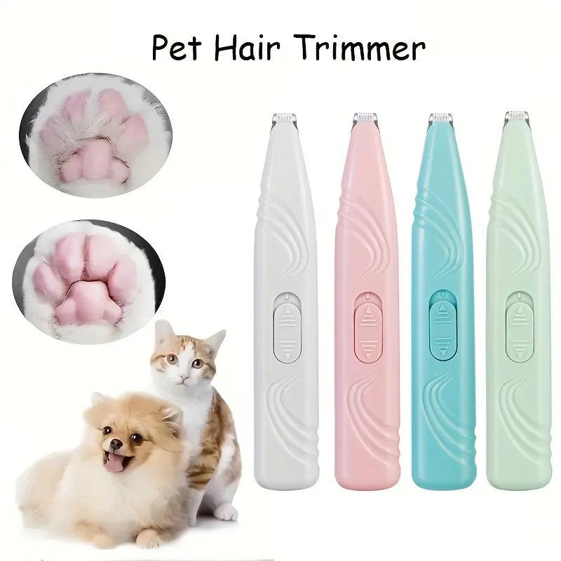 1pc Electric Pet Clippers Cats Dog Foot Hair Trimmer USB Charging Pet Paw Hair Clipper Shaver Grooming Machine Pets Products - Ammpoure Wellbeing