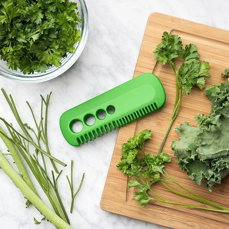 1Pc Vegetable Herb Eliminator Kale Oregano Parsley Cilantro Stripper Looseleaf Comb Household Gadgets Portable Kitchen Tools - Ammpoure Wellbeing