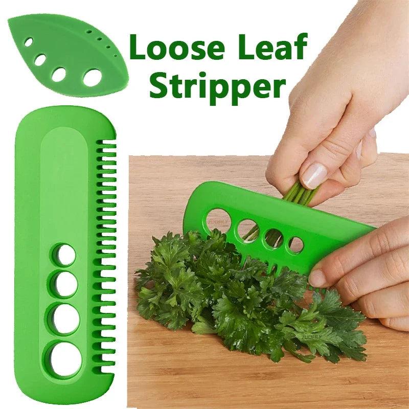 1Pc Vegetable Herb Eliminator Kale Oregano Parsley Cilantro Stripper Looseleaf Comb Household Gadgets Portable Kitchen Tools - Ammpoure Wellbeing