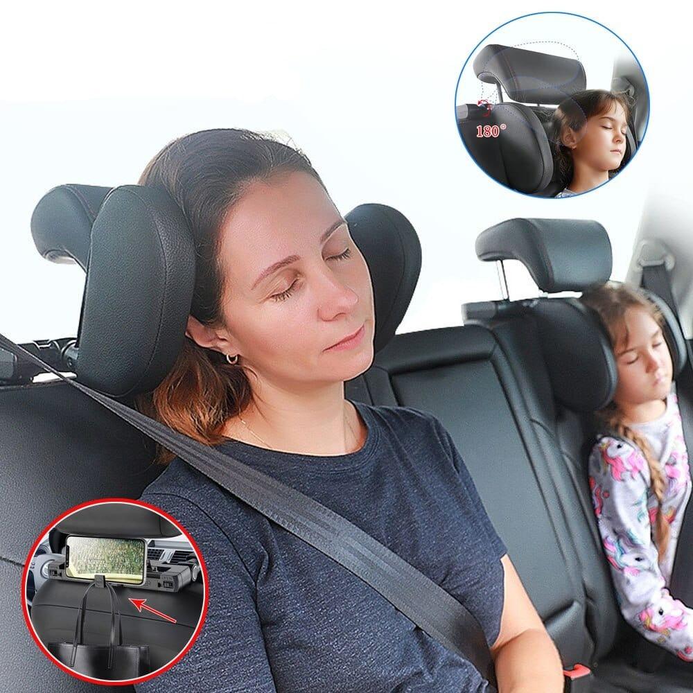 1pcs Car Seat Headrest Pillow Travel Rest Sleeping Headrest Support Solution Car Accessories Interior U Shaped Pillow For Kids - Ammpoure Wellbeing