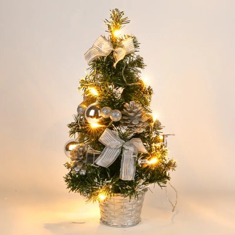 20/30/40cm Christmas Tree Home Bedroom Party Decorations Artificial Christmas Tree Children DIY Handicraft 2023 New Year Gift - Ammpoure Wellbeing