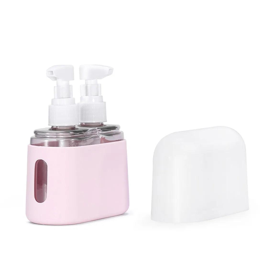 2/3/4 - In - 1 Travel Refillable Bottle Set Combination Liquid Lotion Shampoo Shower Gel Dispenser Empty Cosmetic Container Atomizer - Ammpoure Wellbeing