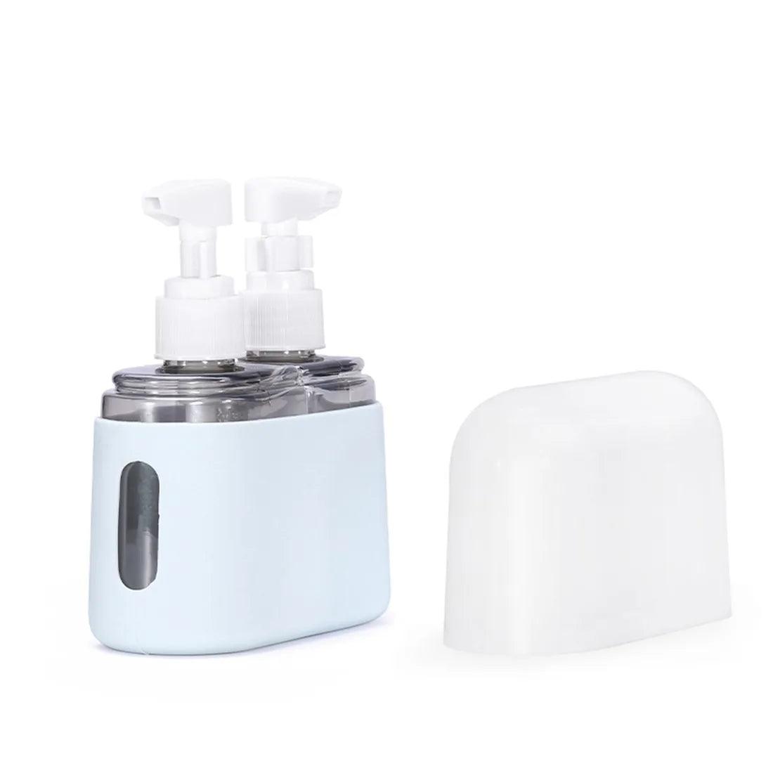 2/3/4 - In - 1 Travel Refillable Bottle Set Combination Liquid Lotion Shampoo Shower Gel Dispenser Empty Cosmetic Container Atomizer - Ammpoure Wellbeing