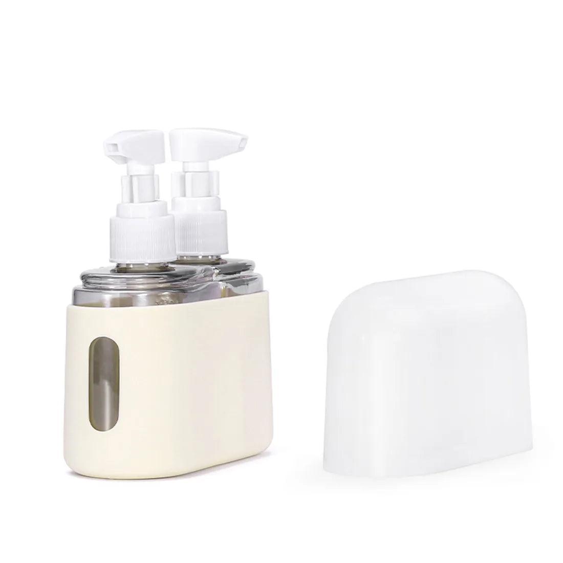 2/3/4 - In - 1 Travel Refillable Bottle Set Combination Liquid Lotion Shampoo Shower Gel Dispenser Empty Cosmetic Container Atomizer - Ammpoure Wellbeing