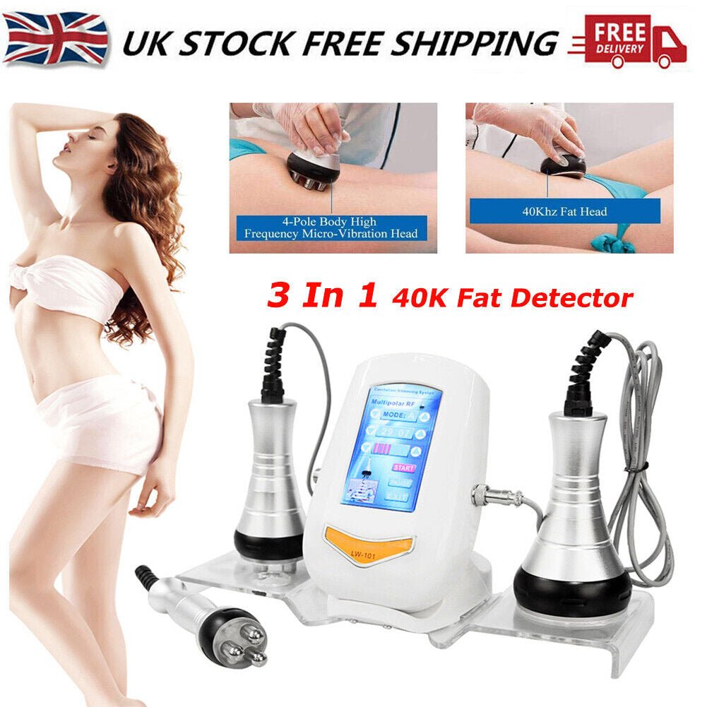 3 in 1 Ultrasonic Lifting 40K Cavitation Face Body Slimming Fat Burner Massager - Ammpoure Wellbeing
