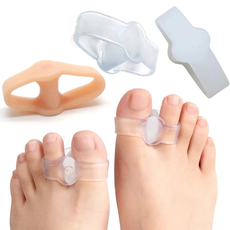 3 Types Soft Elastic Toe Separator Silicone Hallux Valgus Orthopedic Protector Thumb Corrector Spacers Bunion Relief Foot Care - Ammpoure Wellbeing