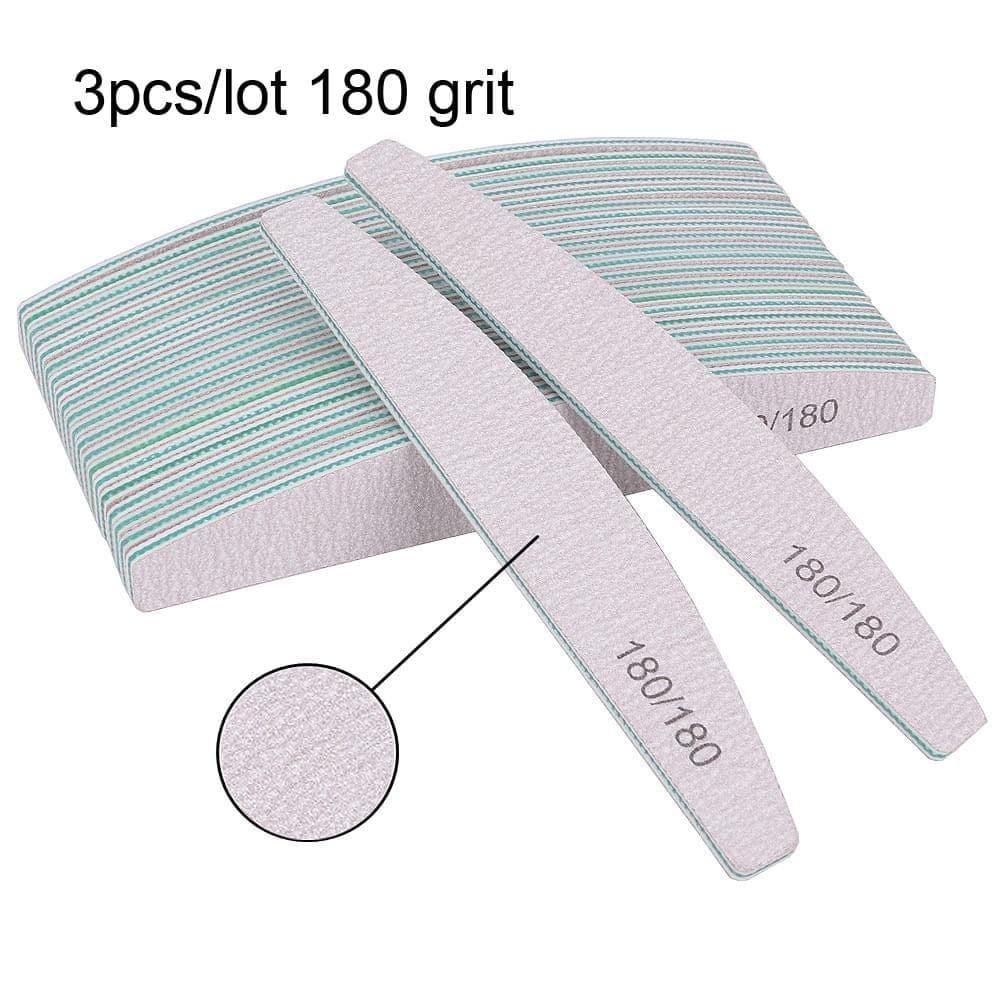 3/5 Pcs Professional Nail File Buffer For Manicure 100/180 - Ammpoure Wellbeing