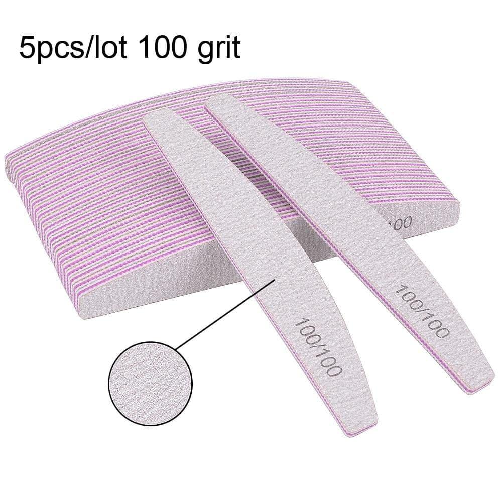 3/5 Pcs Professional Nail File Buffer For Manicure 100/180 - Ammpoure Wellbeing