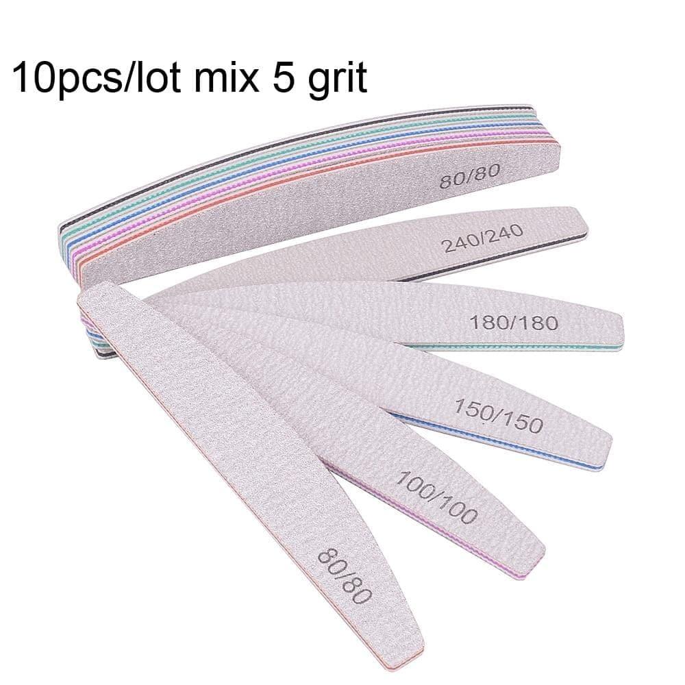 3/5 Pcs Professional Nail File Buffer For Manicure 100/180 - Ammpoure Wellbeing