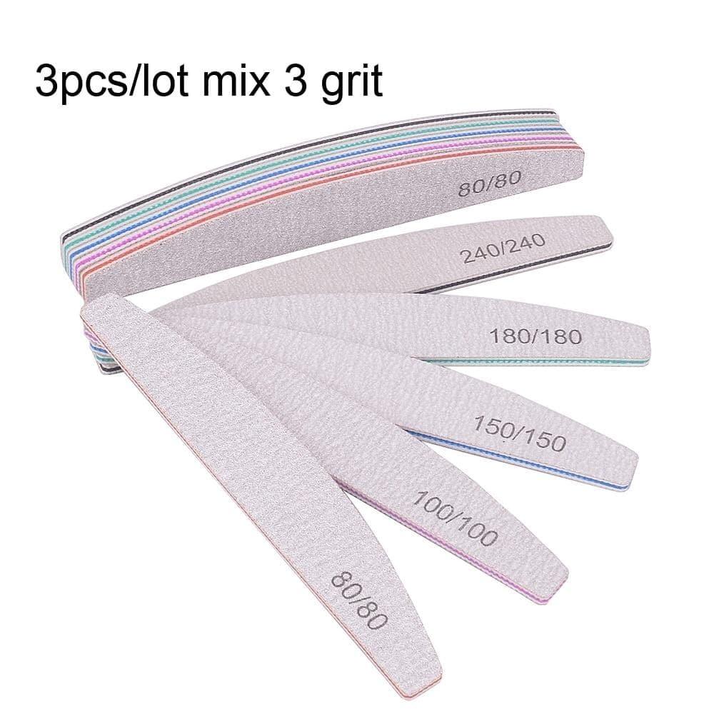 3/5 Pcs Professional Nail File Buffer For Manicure 100/180 - Ammpoure Wellbeing