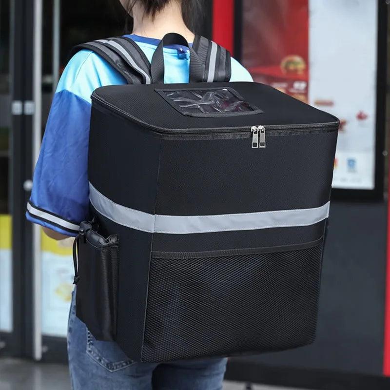 35L Extra Large Thermal Food Bag Cooler Bag Refrigerator Box Fresh Keeping Food Delivery Backpack Insulated Cool Bag - Ammpoure Wellbeing