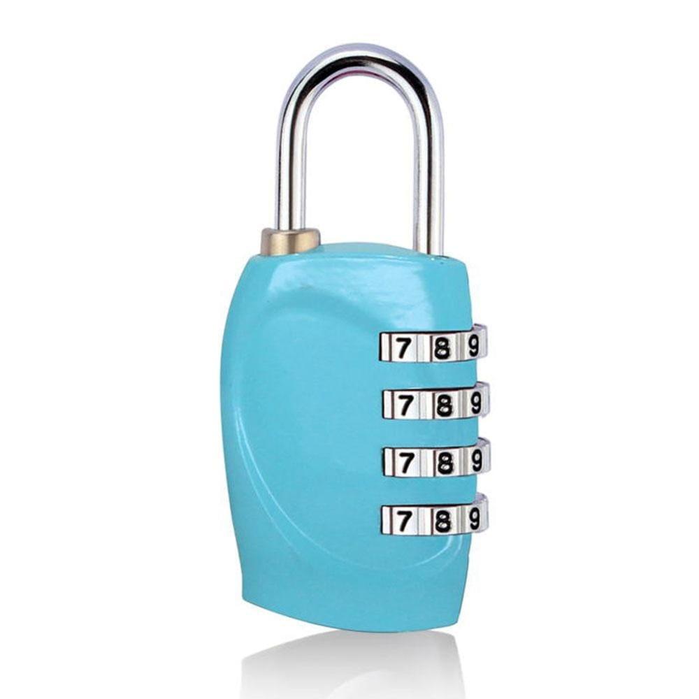 4 Dial Digit Password Lock Combination Suitcase Luggage Metal Code Password Locks Padlock Travel Safe Anti - Theft - Ammpoure Wellbeing