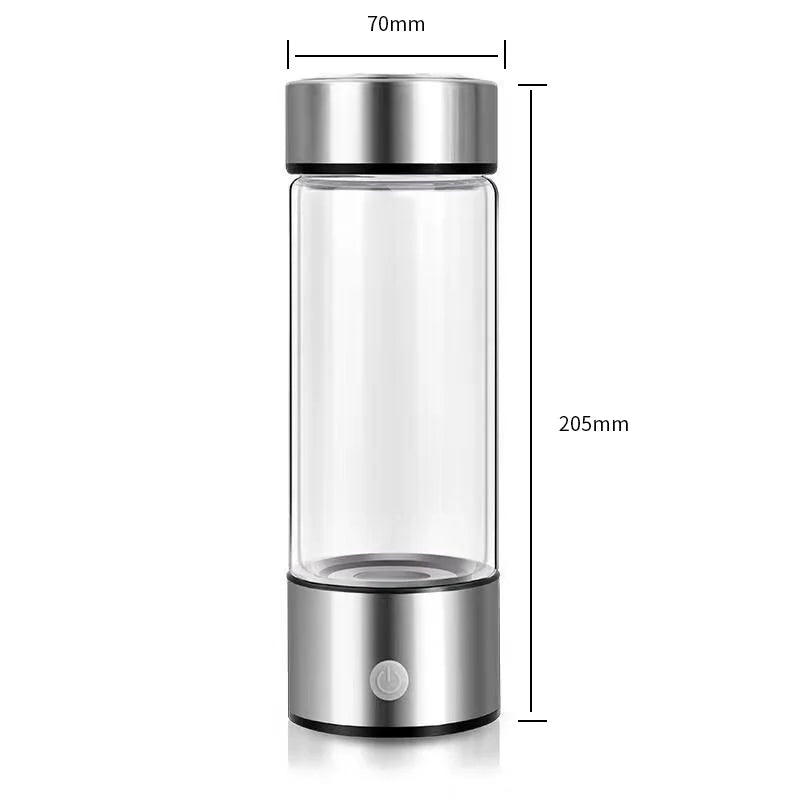 420ml Hydrogen - Rich Water Cup Electric Hydrogen Rich Water Generator Bottle Titanium Quality Filter Portable Antioxidant Lonizer - Ammpoure Wellbeing