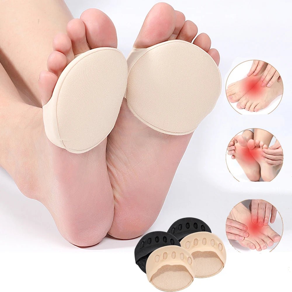 4/6/8Pcs Five Toes Forefoot Pads for Women High Heels Half Insoles Foot Pain Care Absorbs Shock Socks Toe Pad Massaging Toe Pad - Ammpoure Wellbeing