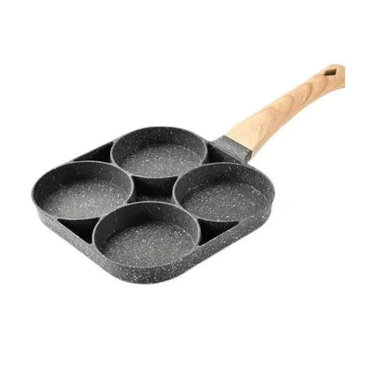 4hole Omelet Pan Frying Pot Thickened Nonstick Egg Pancake Steak Cooking Pans Hamburg Bread Breakfast Maker Induction Cookware - Ammpoure Wellbeing