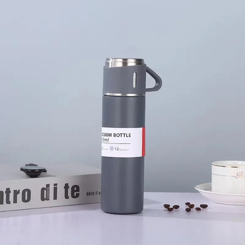 500ML 304 Stainless Steel Vacuum Insulated Bottle Gift Set Office Business Style Coffee Mug Thermos Bottle Portable Flask Carafe - Ammpoure Wellbeing