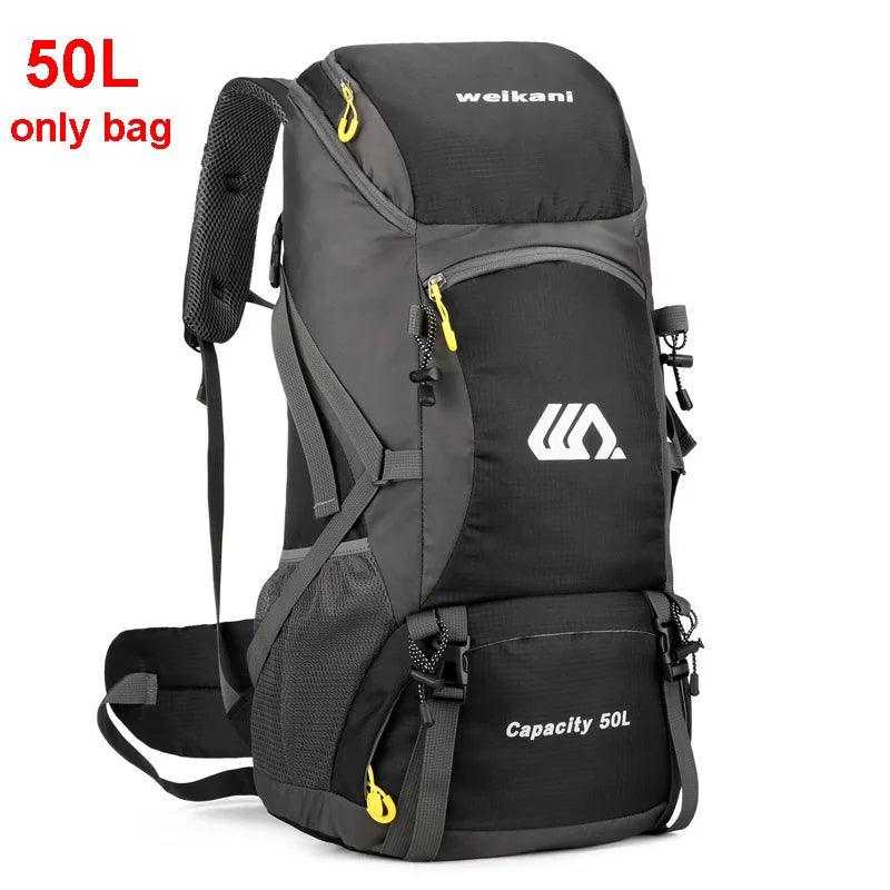 50L Travel Backpack Camping Men Large Hiking Bag Tourist Rucksack Waterproof Outdoor Sports Climbing Mountaineering Bag Luggage - Ammpoure Wellbeing