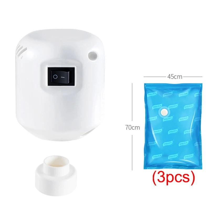 55W Powerful Vacuum Pump Vacuum Bag Clothes Storage Bag Folding Compressed Electric Sealer Machine Space Saver Travel Organizer - Ammpoure Wellbeing