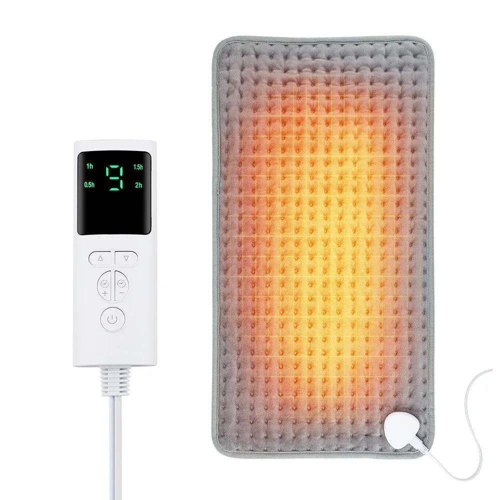 58*29cm Electric Heating Pad Massager Therapy for Body Abdomen Back Pain Relief Winter Warmer Blanket Thermal Massage Mat - Ammpoure Wellbeing