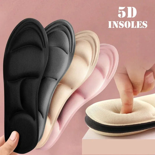 5D Sport Insoles for Shoes Women Men Memory Foam Deodorant Breathable Cushion Running Insoles for Feet Care Orthopedic Insole - Ammpoure Wellbeing