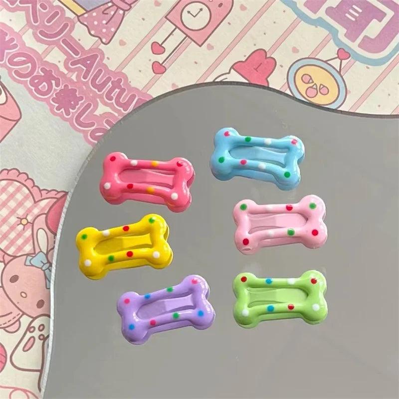 6/12pcs Mini Pet Small Dog Hairpins Candy Colors Small Puppy Cat Cute Hair Bows Clips Pet Hair Accessories Dogs Hair Grooming - Ammpoure Wellbeing