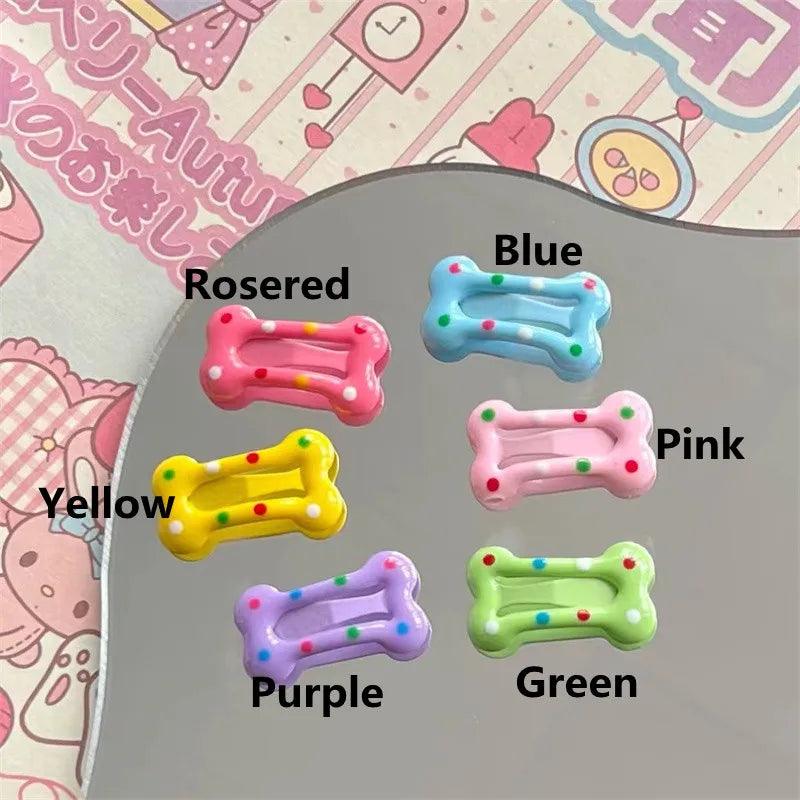 6/12pcs Mini Pet Small Dog Hairpins Candy Colors Small Puppy Cat Cute Hair Bows Clips Pet Hair Accessories Dogs Hair Grooming - Ammpoure Wellbeing