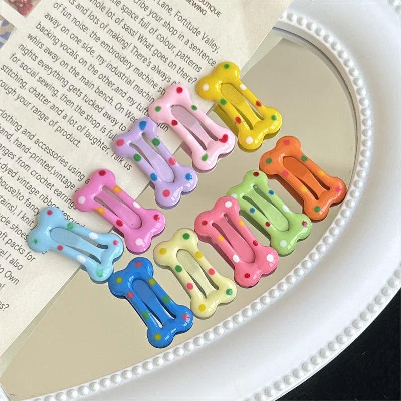 6/12pcs Mini Pet Small Dog Hairpins Candy Colors Small Puppy Cat Cute Hair Bows Clips Pet Hair Accessories Dogs Hair Grooming - Ammpoure Wellbeing