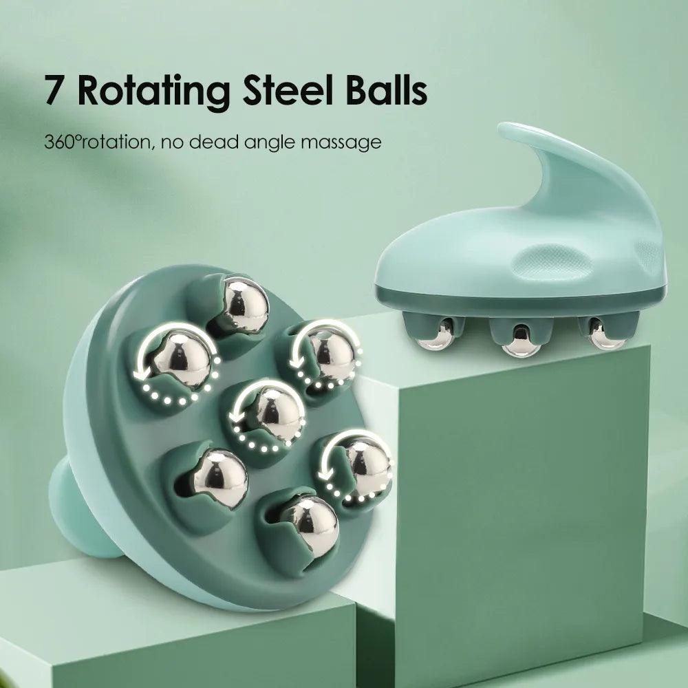 7 - Bead Multifunctional Massage Roller Ball Massager Professional Pressotherapy Portable Beautiful Health Care Massage Instrument - Ammpoure Wellbeing