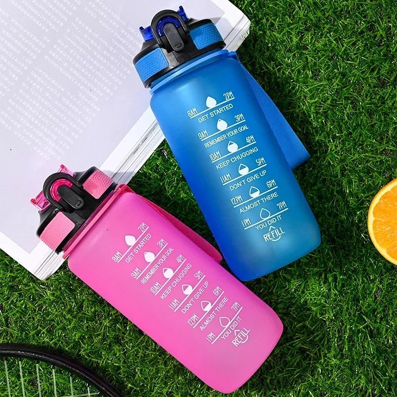 700ML Water Bottle Motivational Sport Water Bottle Leakproof Bottles Drinking Outdoor Travel Gym Fitness Jugs For Kitchen Cups - Ammpoure Wellbeing