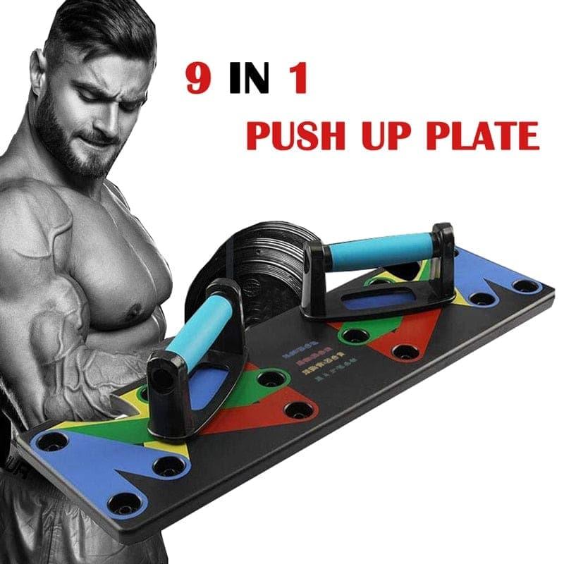 9 in 1 Push Up Rack Board Men Women Fitness Exercise Push - up Stand BodyBuilding Tool Training Workout Home GYM Fitness Equipment - Ammpoure Wellbeing