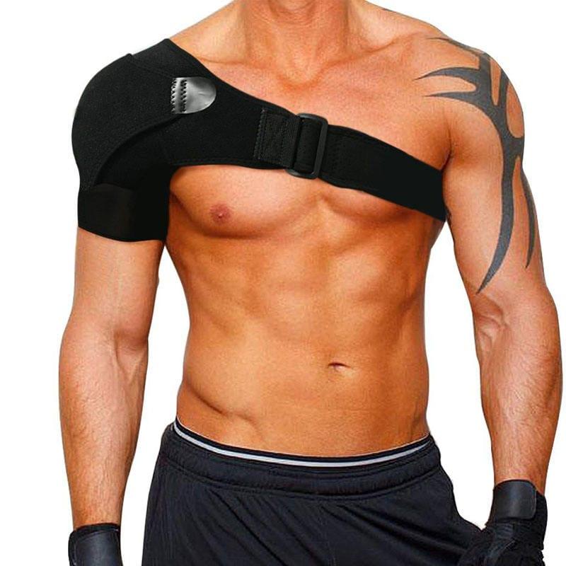 Adjustable Gym Sports Care Single Shoulder Support Belt UK - Ammpoure Wellbeing