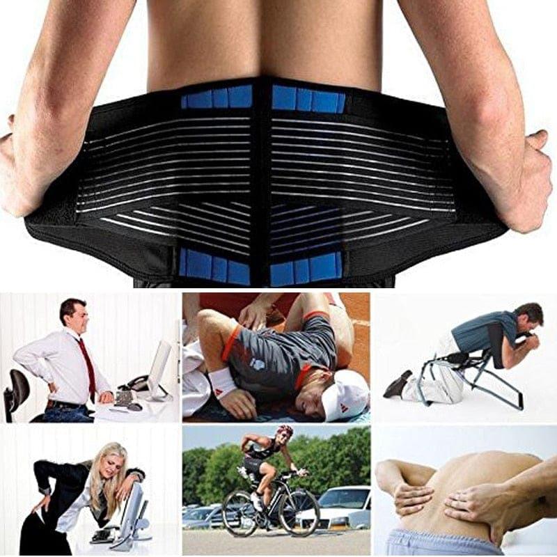 Adjustable Neoprene Double Pull Lumbar Support Lower Brace - Ammpoure Wellbeing