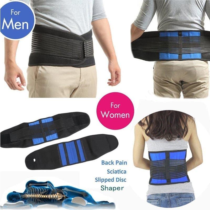 Adjustable Neoprene Double Pull Lumbar Support Lower Brace - Ammpoure Wellbeing
