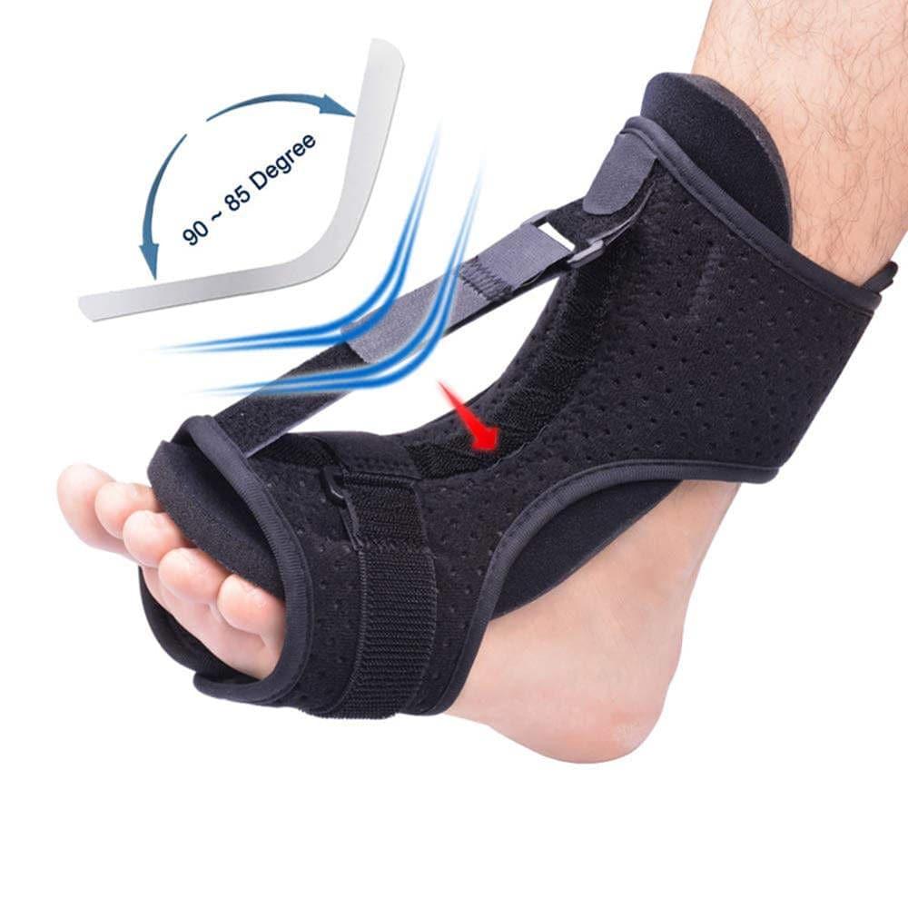 Adjustable Plantar Fasciitis Night Use Foot Splint Drop Orthotic Stabilizer Brace Elastic Care Tools Lightweigh Improve Gait - Ammpoure Wellbeing